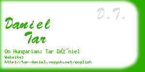 daniel tar business card